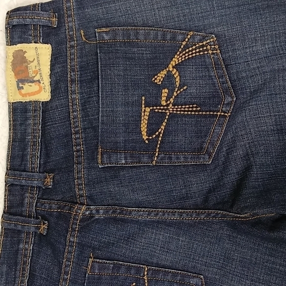 Chip and Pepper Production Laguna Beach  Blue Dark Wash Mid Rise Flare Jean - Picture 11 of 14